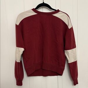 Universal Thread Red and Cream Crew Neck Sweater